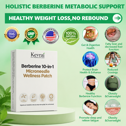 Doctor Recommended 🌟 | Kevrai® Berberine 10-in-1 Nano Microneedle Patch | ✅