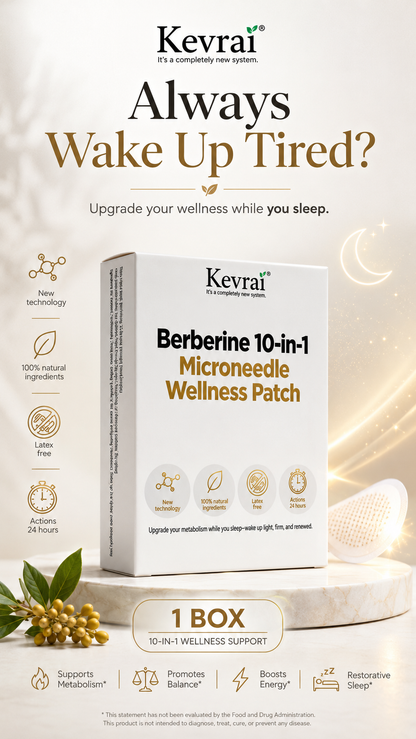 Doctor Recommended 🌟 | Kevrai® Berberine 10-in-1 Nano Microneedle Patch | ✅