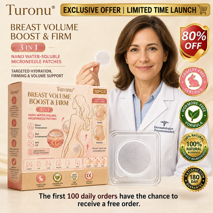 💥Turonu® 💗 Targeted Breast Enhancement Advanced Nano Microneedle Patch💃