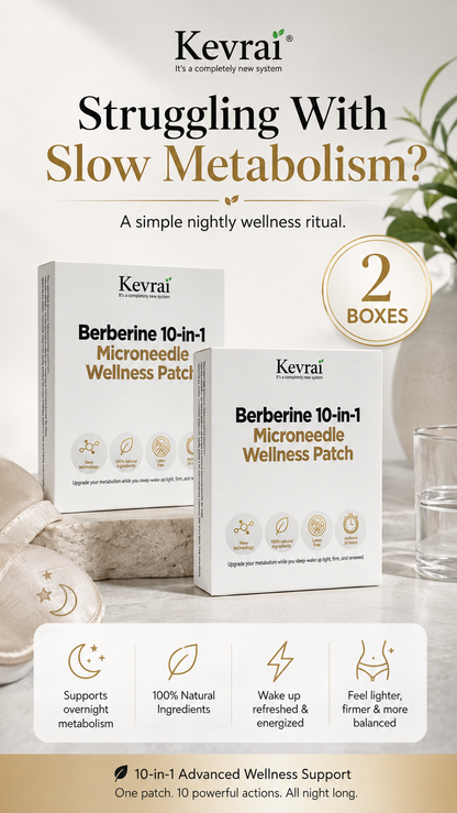 Doctor Recommended 🌟 | Kevrai® Berberine 10-in-1 Nano Microneedle Patch | ✅