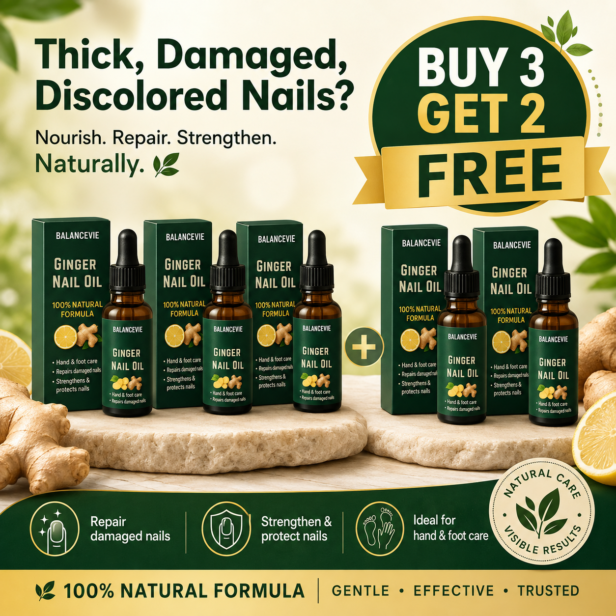 Ginger Nail Rescue Oil | Restore Your Nail Health