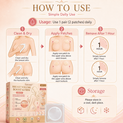 💥Turonu® 💗 Targeted Breast Enhancement Advanced Nano Microneedle Patch💃
