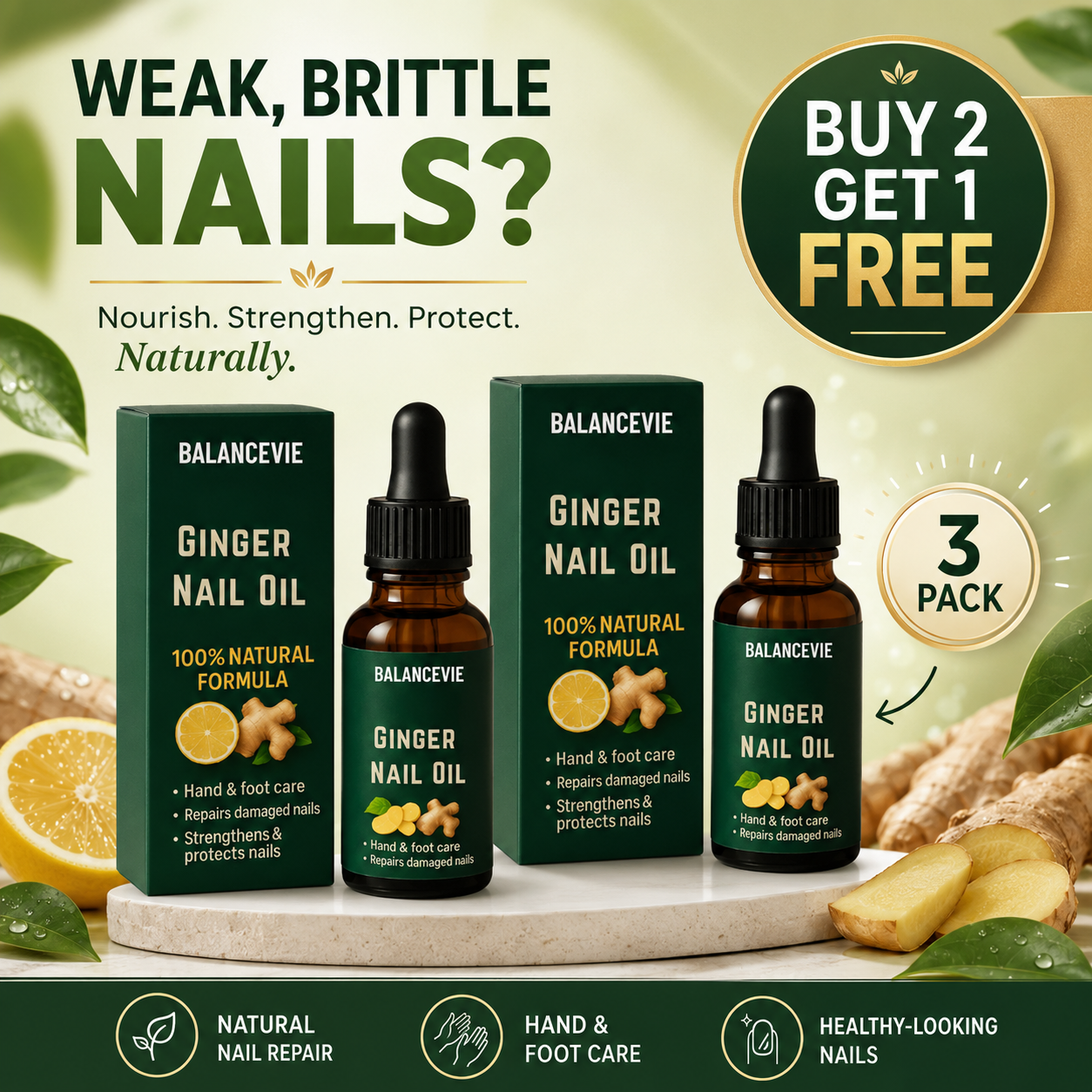 Ginger Nail Rescue Oil | Restore Your Nail Health